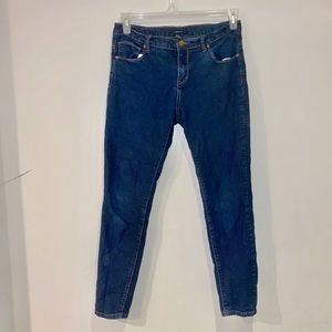 Navy blue denim jeans